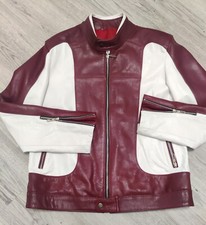 Lederjacke Herren Dunkelrot Und Weiß Aus Iran