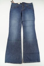 ATO Jeans Hose W31 L34 31/34 blau stonewashed Schlaghose Denim C530