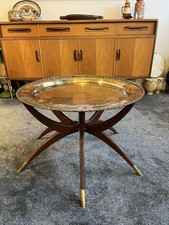 Vintage Teak Spider Couchtisch