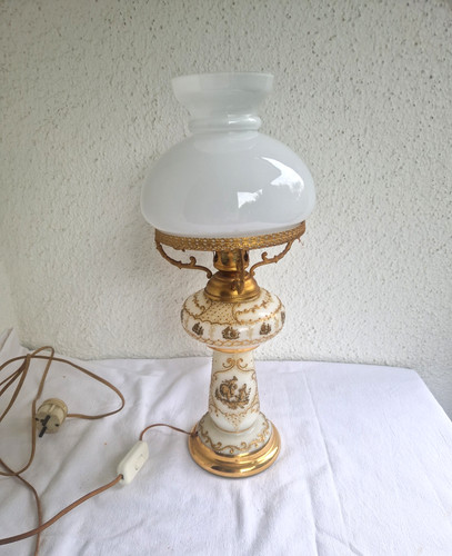 Petroleumlampe tischlampe opal - tischlampe,