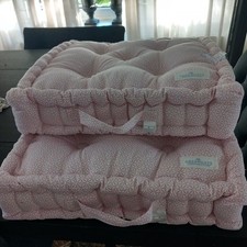 2 er Set GreenGate Sitzkissen Britt Pale Pink 50x50 cm