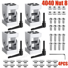 4stk Gelenkverbinder Gelenk Aluprofil+Hebel Klemmhebel für 40x40 Alu Nut 8