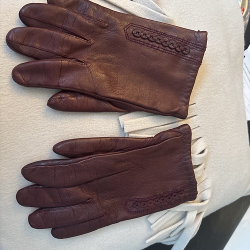 Handschuhe leder bordeauxrot - handschuhe,, leder,