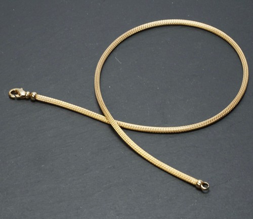 Schlauchcollier gold 585 - gold, rund