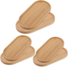 Holztablett oval klein Set 6