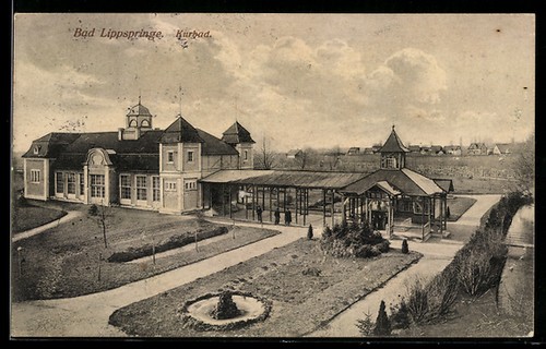Ansichtskarte bad lippspringe - ansichtskarte,