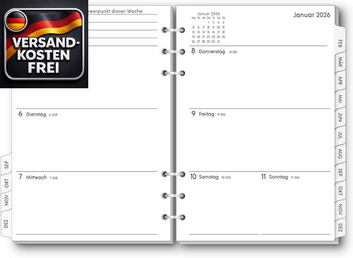 Ringbuch kalender 2026 mit - a5,