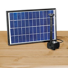 Mauk Solar Multifunktions Pumpe 6W 300L/H Pumpe Fontäne Teich Garten Brunnen