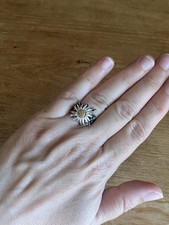 Silber 925 Silberdistel Ring Unbekannte Designer Distel Rarität RG 53