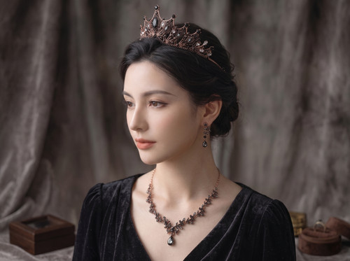 Edles schmuckset tiara diadem - edles,