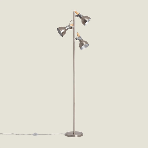 Stehlampe emer spots silber - stehlampe,
