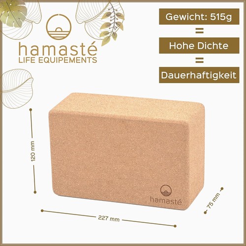 Yoga block aus naturkork - yoga,