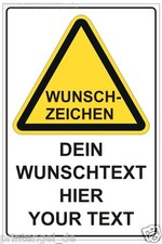 Schild Idividuell Warnung Warnzeichen Gebot - Verbot Zeichen für Betriebsgelände