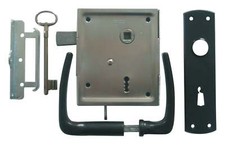 Bever & Klophaus Uni-Kastenschloss Buntbart mit Garnitur und hebender Falle 89BS