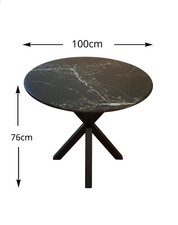 Esstisch rund 100cm Tischfuß Tischbein  Marmor Granit  Metall Naturstein Auf Maß