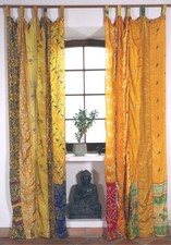 Seidiger Vorhang / Gardine ( 1