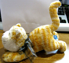 Stoffkatze stofftier roter - stofftier,