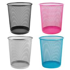 Papierkorb Mülleimer Papiereimer Metall schwarz blau silber pink 18 L **B-WARE**