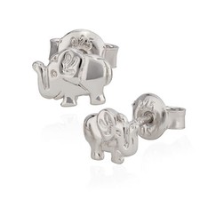 Paar kleine Ohrstecker Elefant