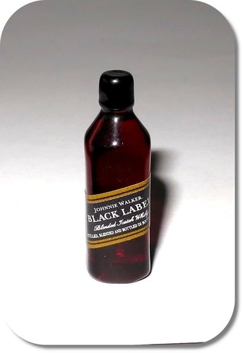 Miniatur flasche whisky - flasche, "black