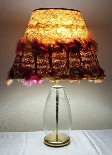 Tischlampe glasfuß - tischlampe,