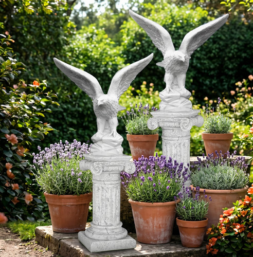 Steinfigur adler mit - adler,