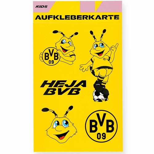 Bvb aufkleberkarte kids auto - aufkleberkarte,