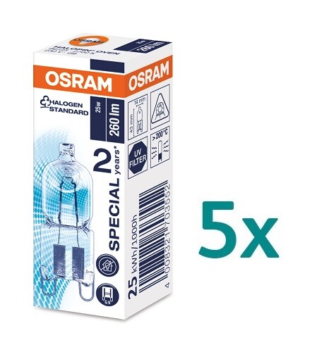 Osram 66725 backofenlampe - 5x,