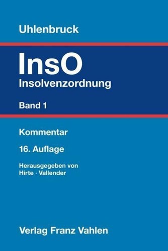 Insolvenzordnung band 1 - insolvenzordnung,