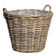 Weidekorb mit Henkel Pflanzkorb Weide groß Henkelkorb Weide Blumentopf Holzkorb