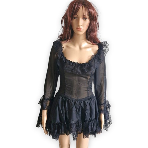 Gothic kleid damen - damen, schwarz
