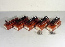 Konvolut 5 Klein Modellbahn H0 Autotransport- u. Schiebedachwagen, OVP, unbesp.