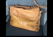 Pieces Vintage Lederhandtasche