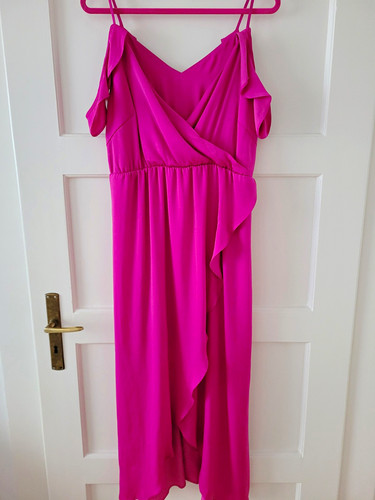 Satin maxikleid gr - 💜🩷,