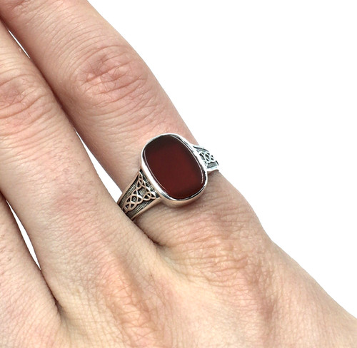 925 silber herren ring - silber,