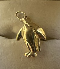 Anhänger Pinguin, Gg 585, 0,85 Gramm, 22 mmx13 mm, Öse 1,8x 3 mm