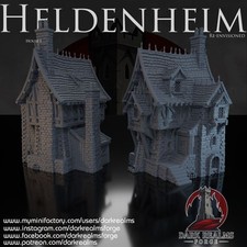 Dark Realms - New Heldenheim - House 1   DnD Pathfinder Wargaming Terrain