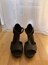 Damen Schuhe Gr. 39 Schwarz