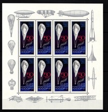Sowjetunion 5293 postfrisch als Kleinbogen, Wetterballon #JV156