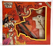 1975 Action Team Action Girl Safari Abenteuer Set / Hasbro Schildkröt, NrfB