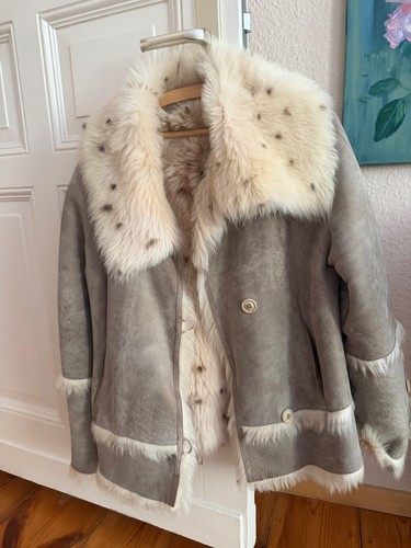 Mantel echtes lammfell - mantel,