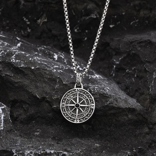 Herren kompass halskette - herren,