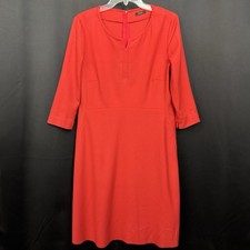 RIANI Red Knit Shift Dress