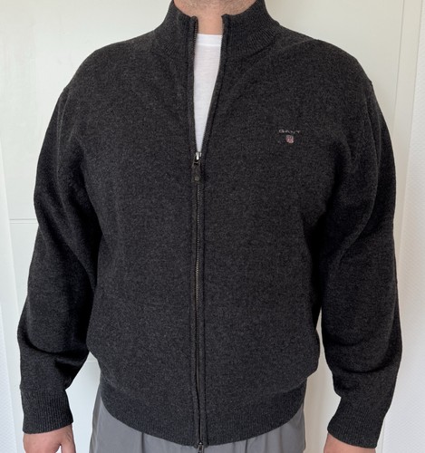 Gant strickjacke dunkelgrau - gant,