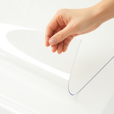 Transparente Tischfolie 2mm –Schutzfolie nach Maß für Esstisch Möbel Bodenschutz