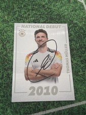 COA Handsignierte Karte THOMAS MULLER Autogramm Zertifikat PANINI Autograph