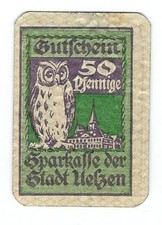 Notgeld Uelzen - Stadt Uelzen