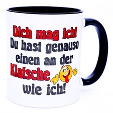 Ein an der Klatsche Tasse für