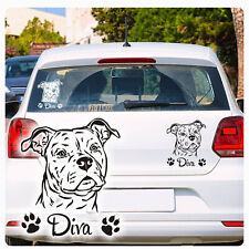 Autoaufkleber American Staffordshire Terrier Hundeaufkleber Auto Aufkleber A4082