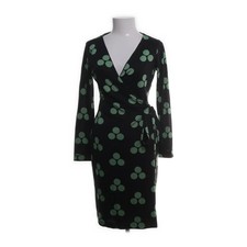 Diane von Furstenberg, Wickelkleid, Größe: 38, Schwarz/Mehrfarbig, Seide #XbA